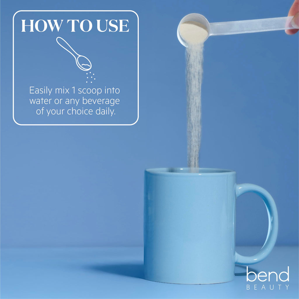 Bend Beauty Marine Collagen + Co-Factors – Unflavored Collagen Powder for Skin, Hair & Nails