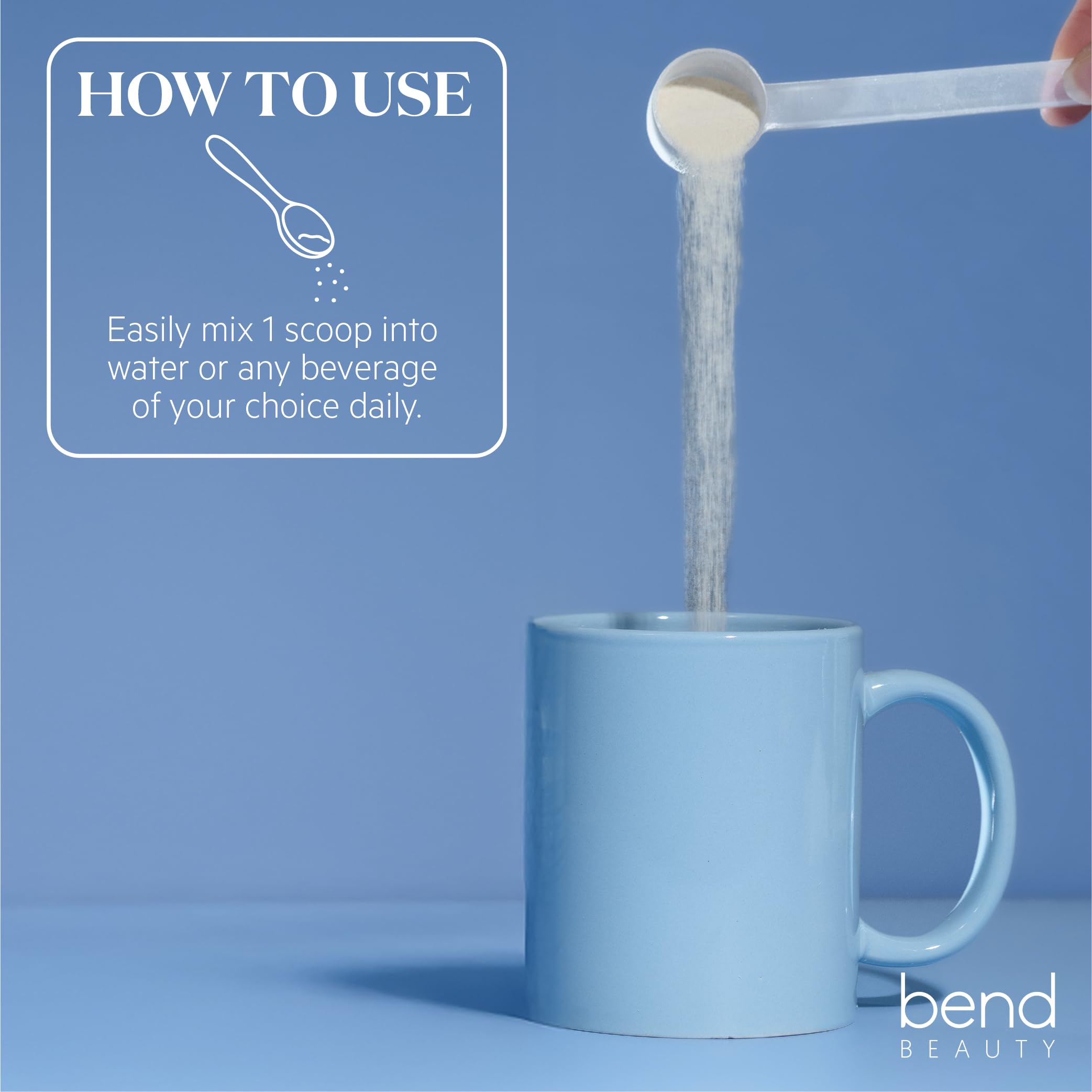 Bend Beauty Marine Collagen + Co-Factors – Unflavored Collagen Powder for Skin, Hair & Nails