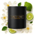 Benevolence LA Bergamot & Jasmine Christmas Scented Candles - 8oz Soy Candle (45 Hour Burn) | Black Home Fragrance