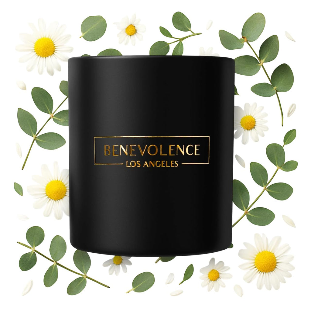 Benevolence LA Eucalyptus & Chamomile 8oz Soy Candle | Holiday Gift