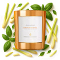 Benevolence LA Lemongrass & Basil Soy Candle - Wood Wick, 8oz | 45 Hour Burn