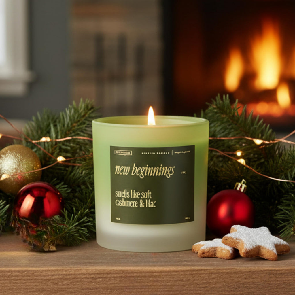 New Beginnings 10oz Soy Candle – Cashmere & Lilac | Benevolence LA