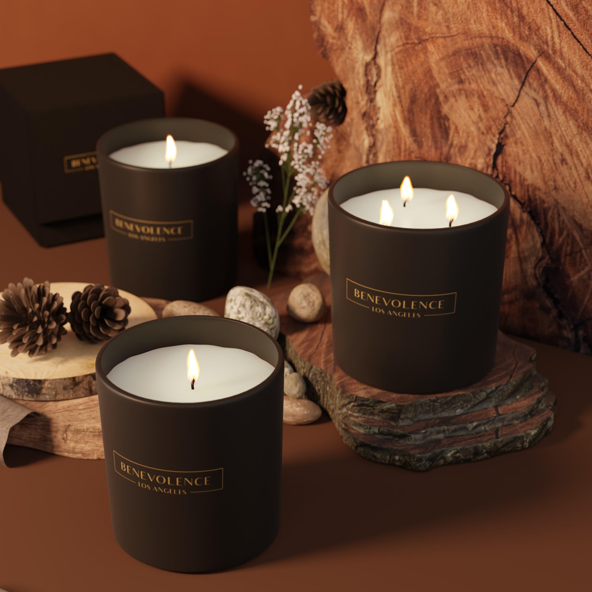 Benevolence LA Pine Scented Candle | 8oz Soy Candle