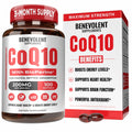 Benevolent CoQ10 200mg Softgels with BioPerine – Heart Health & Energy Support (100 Softgels)