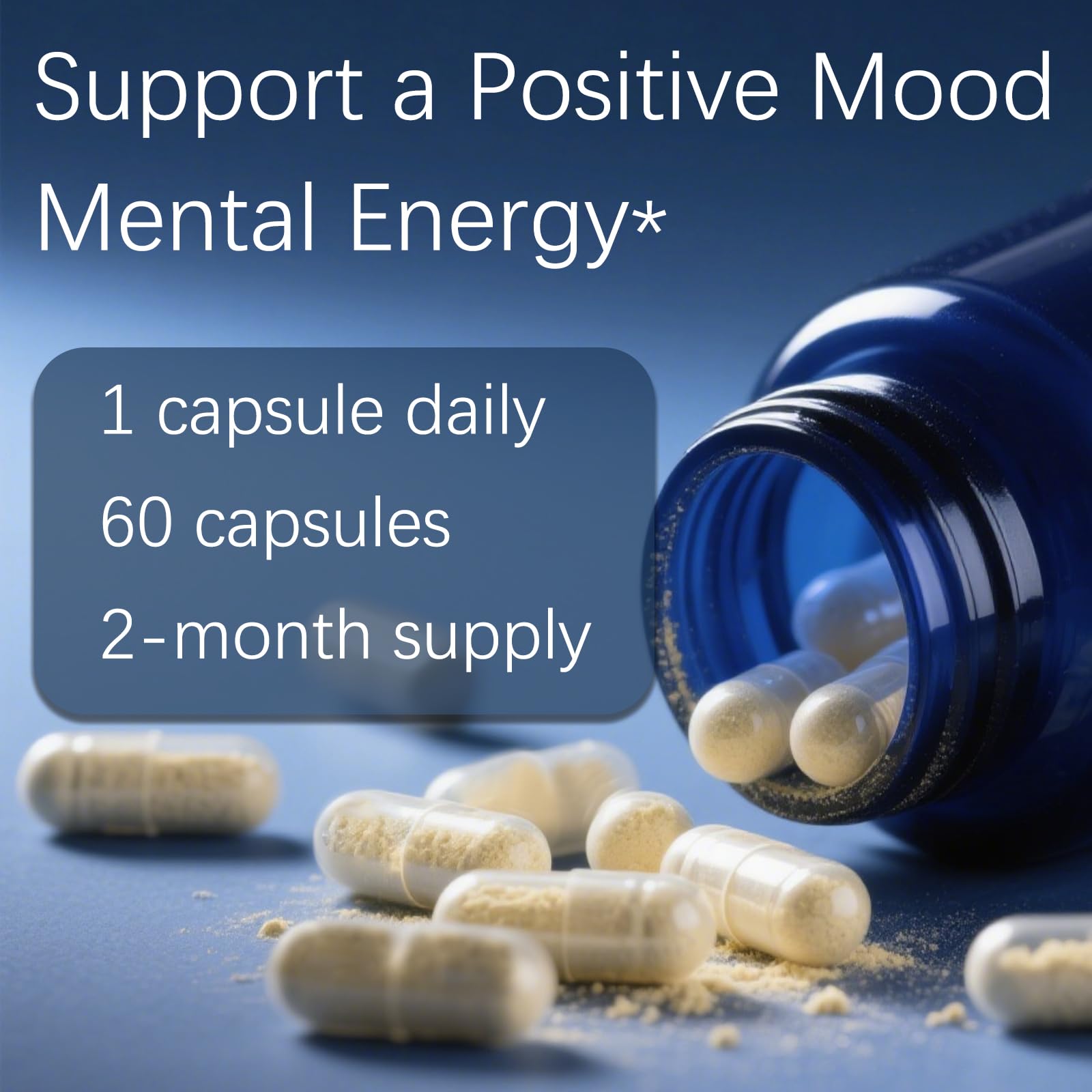 BENIX Dopamine Brain Food – 650mg L-Tyrosine for Focus & Mental Clarity – 60 Capsules