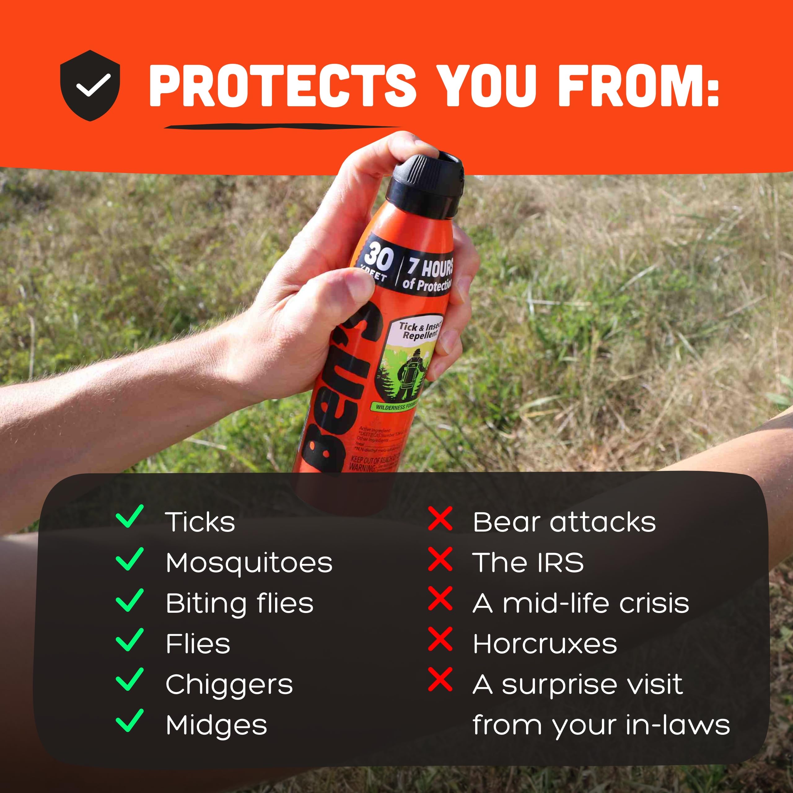 Ben's Tick & Insect Repellent Eco Spray – 30% DEET, Up to 7 Hours, Fragrance-Free, 6 oz (2 Pack)