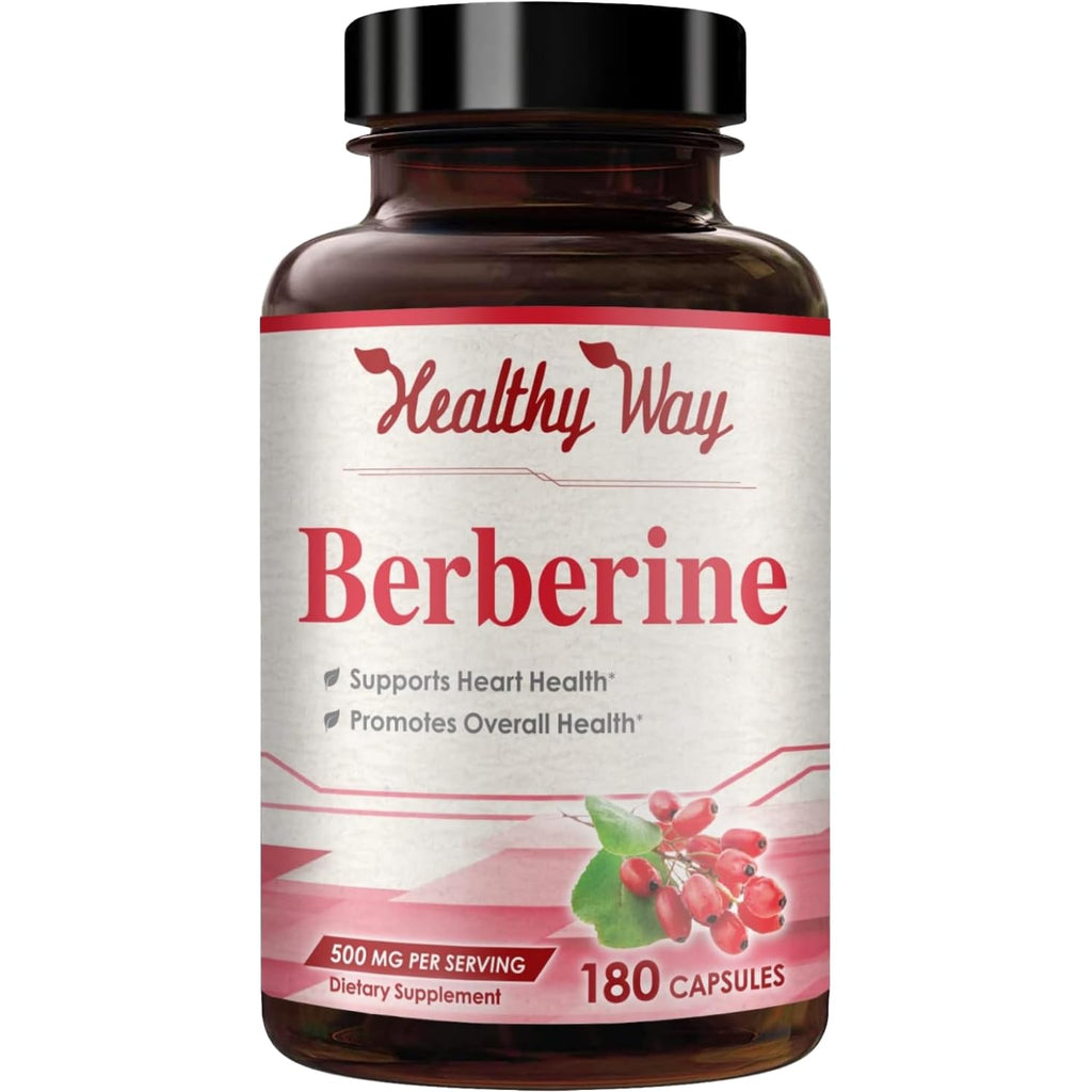 High Strength Berberine 500mg – 180 Servings | Vegan, USA Made Antioxidant Support