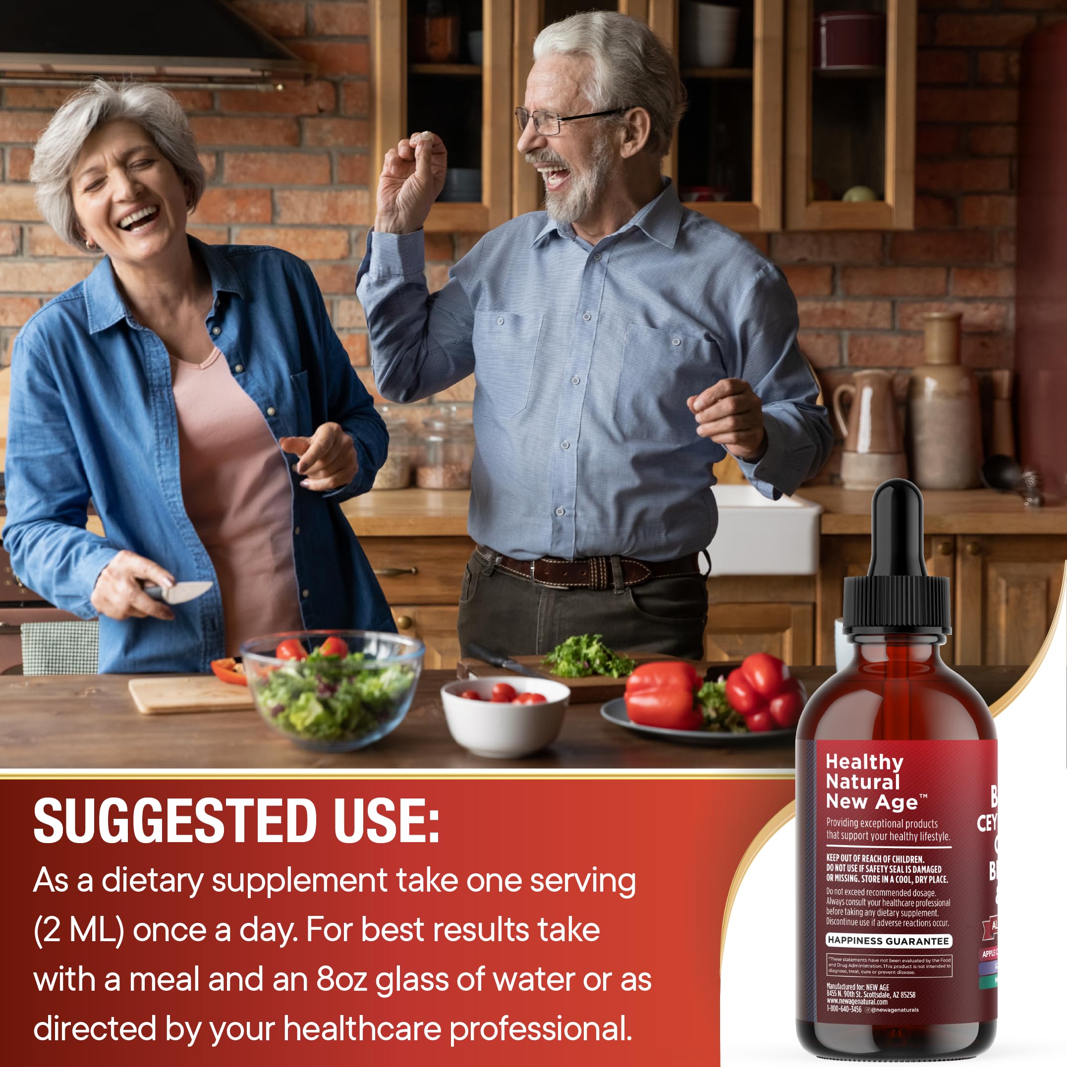 Berberine with Ceylon Cinnamon Liquid Drops – Immune Support & Metabolism 8 oz