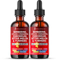 Berberine with Ceylon Cinnamon Liquid Drops – Bitter Melon, Gymnema, Glucomannan, Chromium, Turmeric, Ginseng, Moringa (4 OZ)