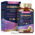 Berberine Supplement with Ceylon Cinnamon & Milk Thistle | GLP-1 Activate Natural Formula - 120 Vegan Caps