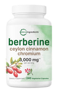 Berberine with Cinnamon, Chromium & Turmeric – 3,000mg (240 Veggie Caps)