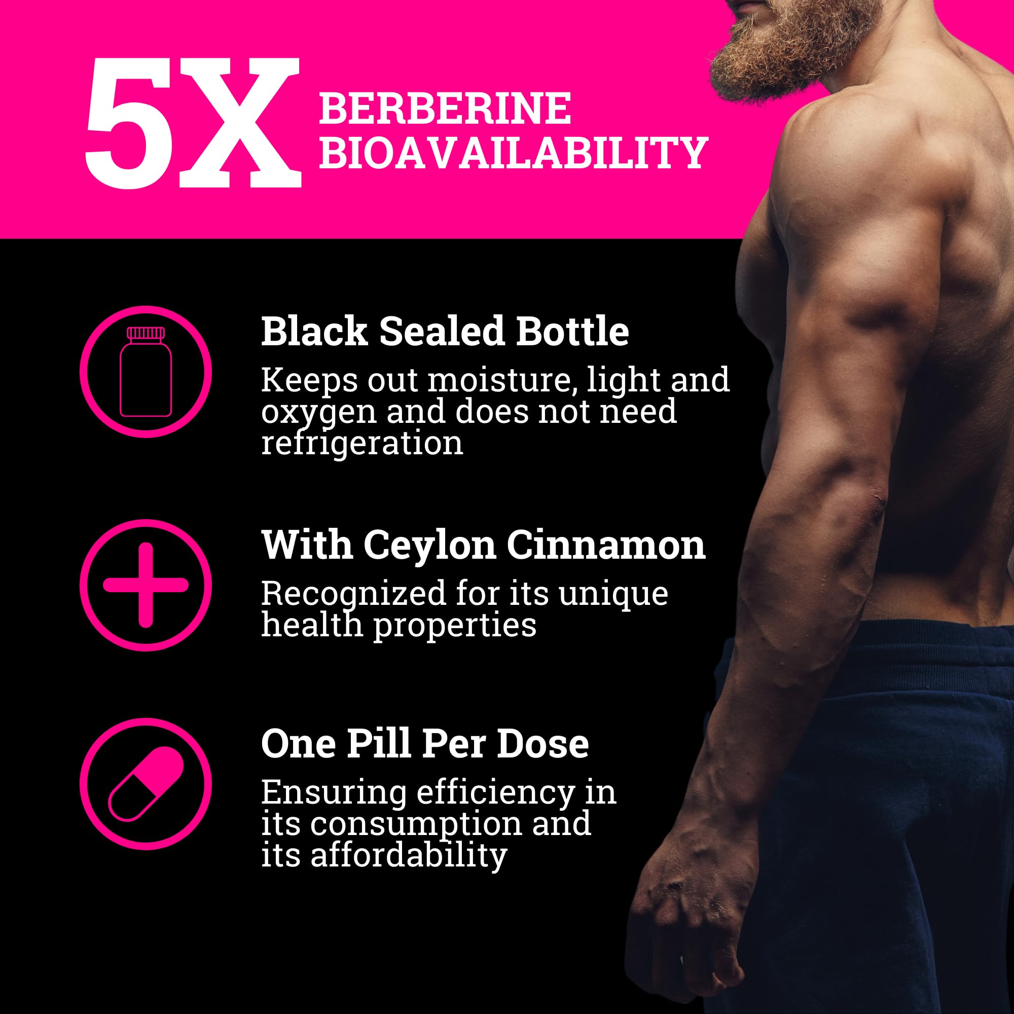 Black Forest 5X Berberine DHB with Ceylon Cinnamon – 5X Bioavailable