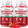 Berberine Gummies 2000mg HCL – Vegan, Non-GMO, Gluten-Free | Raspberry 120 Count