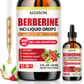 12-in-1 Berberine Liquid Drops – 2 Fl Oz, 3000mg Liposomal Berberine HCL with Cinnamon & Turmeric