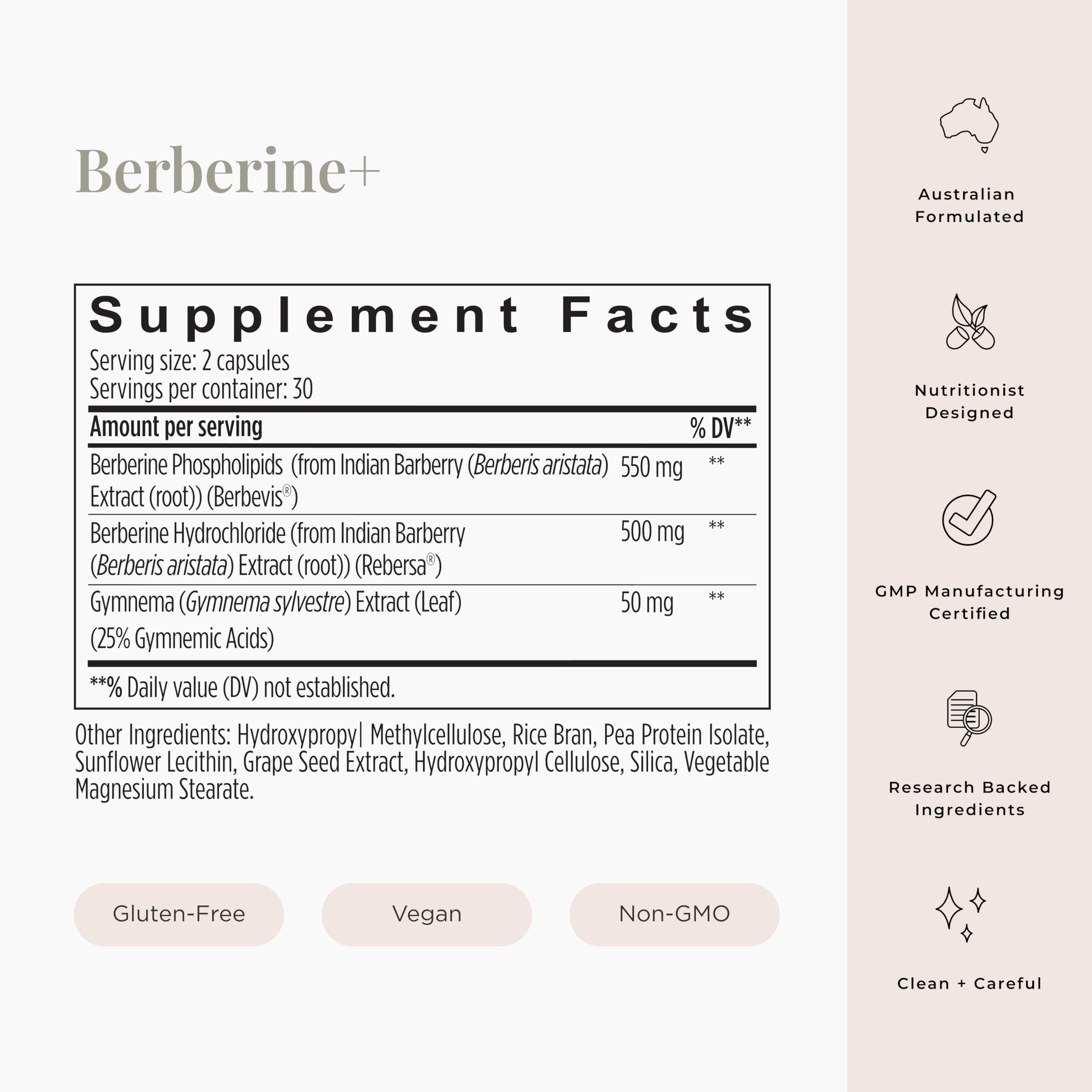 JSHealth Berberine+ Formula – Berberine Supplement for Metabolic Health | Vegan, Gluten-Free, Non-GMO (60 Tablets)