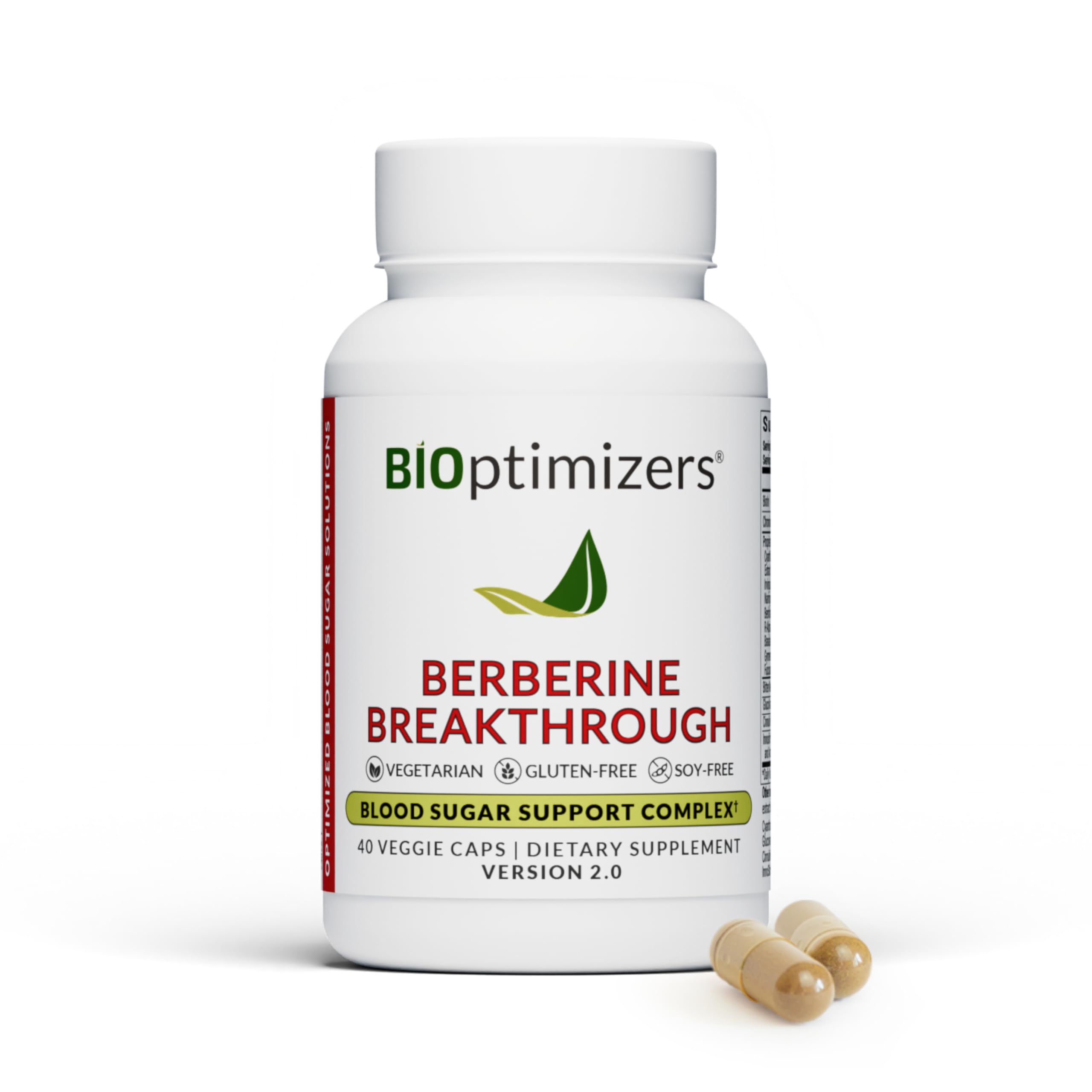 BIOptimizers Berberine Supplement - Weight Loss & Glucose Support (Vegetarian, Gluten & Soy Free)