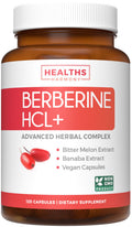 Berberine HCL Plus – Non-GMO & Vegetarian, 120 Veg Caps