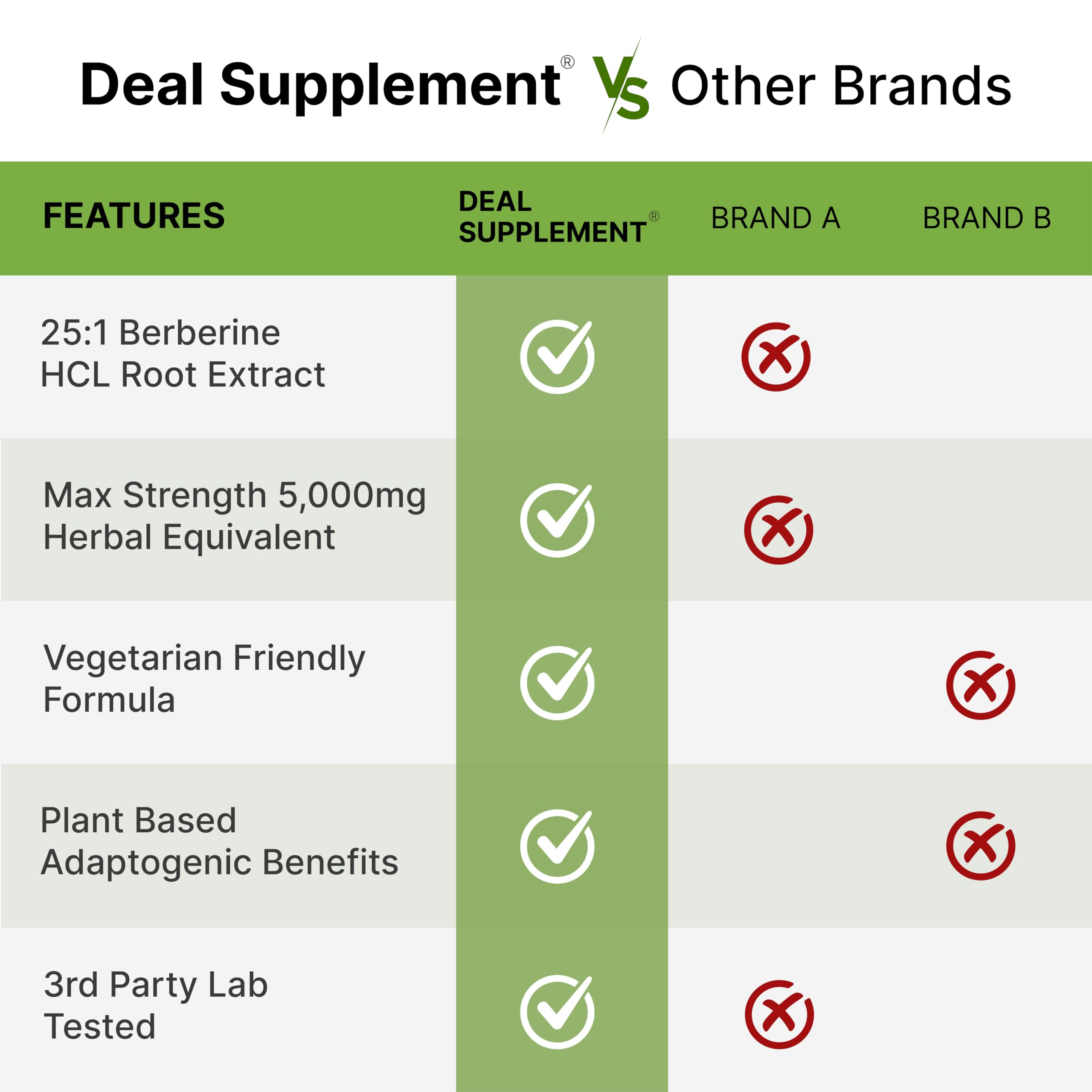 Berberine Max with Turmeric – 5,000mg per Serving | 97% Berberine HCl