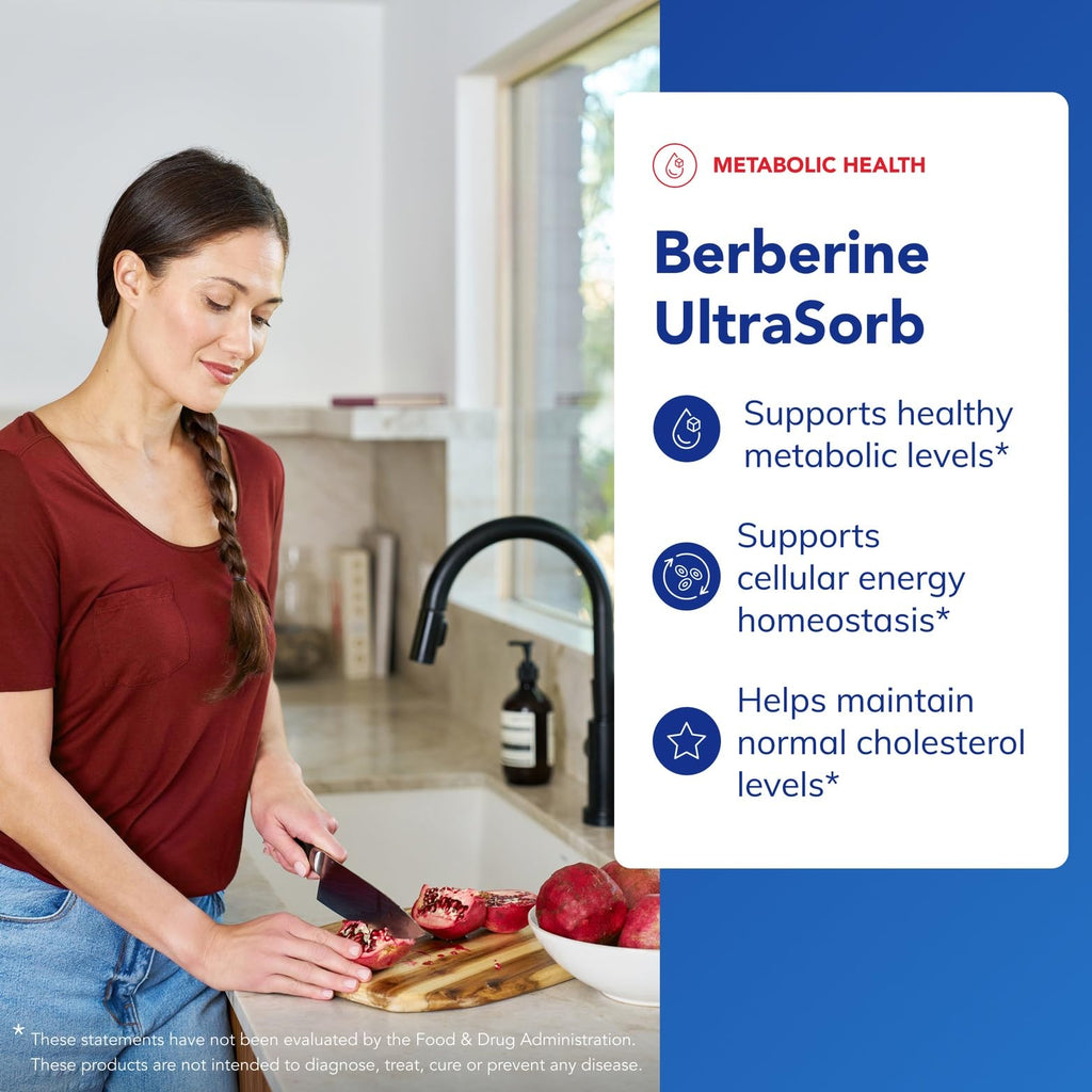 Pure Encapsulations Berberine UltraSorb 550 mg | Enhanced Absorption Berberine Phytosome | 60 capsules