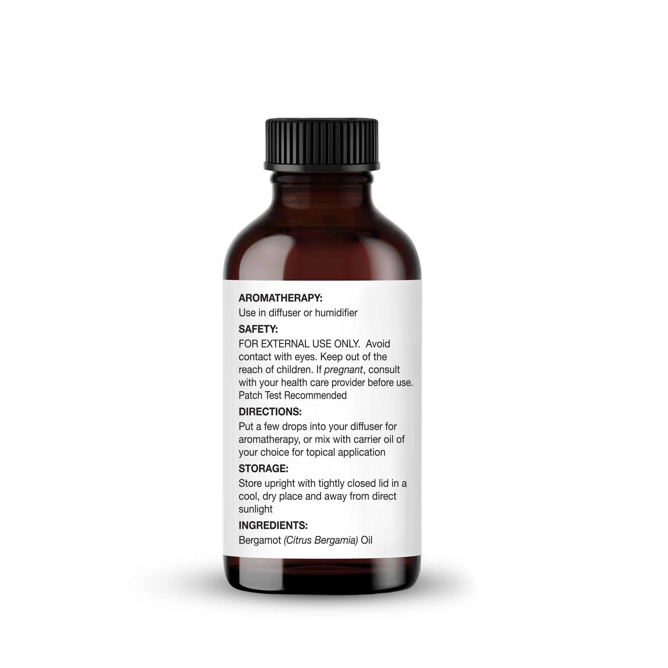 Majestic Pure Bergamot Essential Oil - 1 Fl Oz with Glass Dropper | 100% Pure & Natural