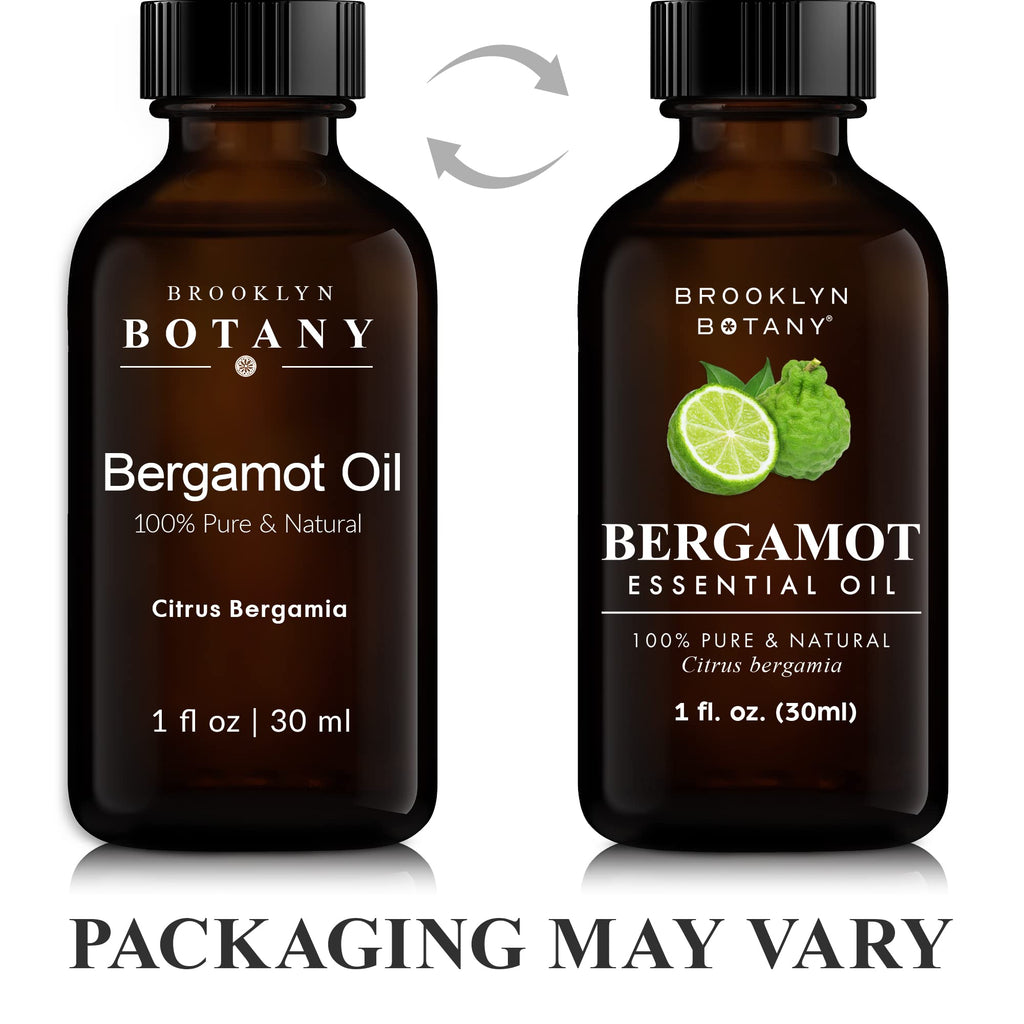 Brooklyn Botany Bergamot Essential Oil - 100% Pure & Premium Grade - 1 Fl Oz