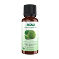 NOW Essential Oils Organic Bergamot Oil — 100% Pure, Cold-Pressed, Sweet Citrus Aroma, 1 oz