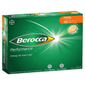Berocca Orange Effervescent Tablets 45-Count | 12 Vitamins & Minerals