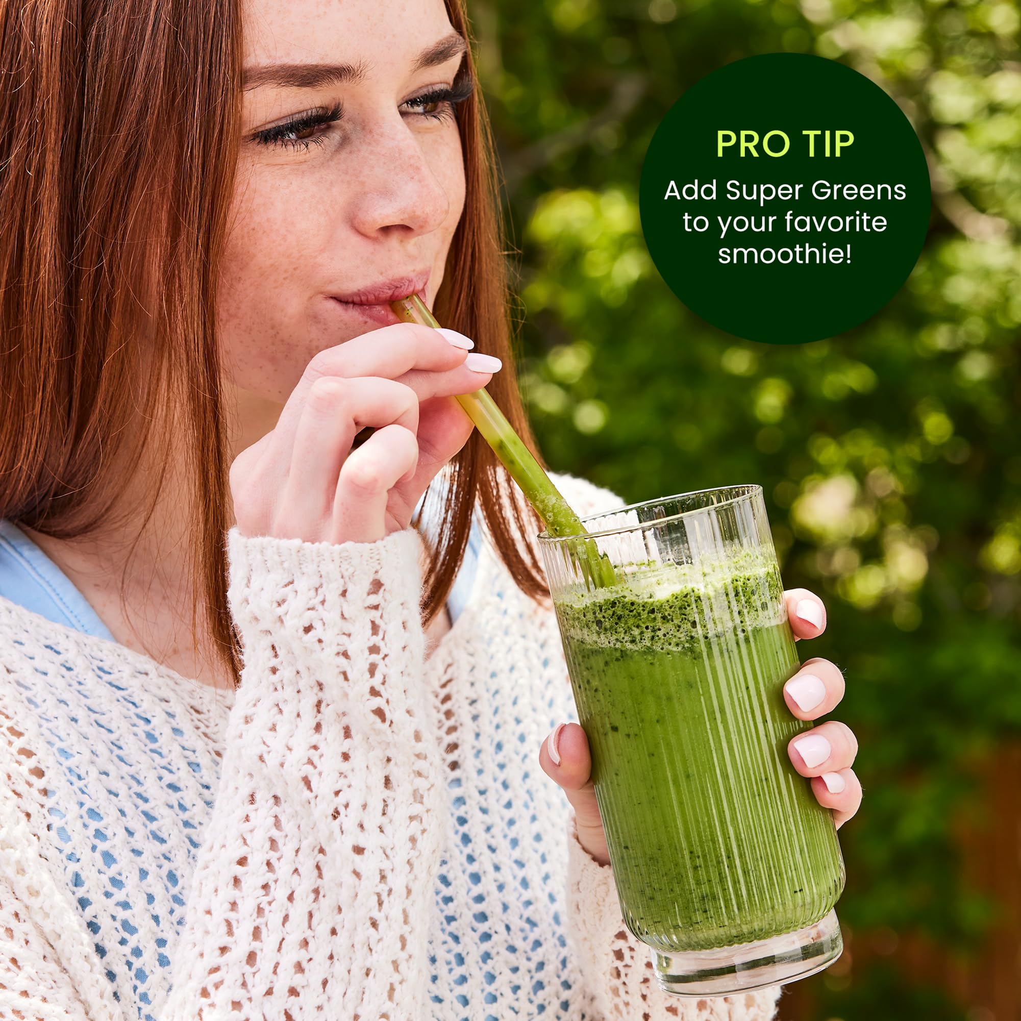 Live It Up Super Greens Powder | Berry Flavor with Probiotics & Digestive Enzymes – All-Natural Plant-Based Superfood, 30 Servings