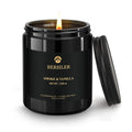 Bersiler Scented Candles for Men - Vanilla Soy Candle, Masculine Black Candles