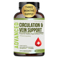 Best Blood Circulation Supplements & Vein Support – Blood Flow, Leg Circulation, Heart Health, Varicose Veins | Butcher's Broom & Diosmin – 90 Caps