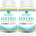 Best Earth Naturals Adrenal Support for Adults – Cortisol & Energy (30 Day Pack 2)