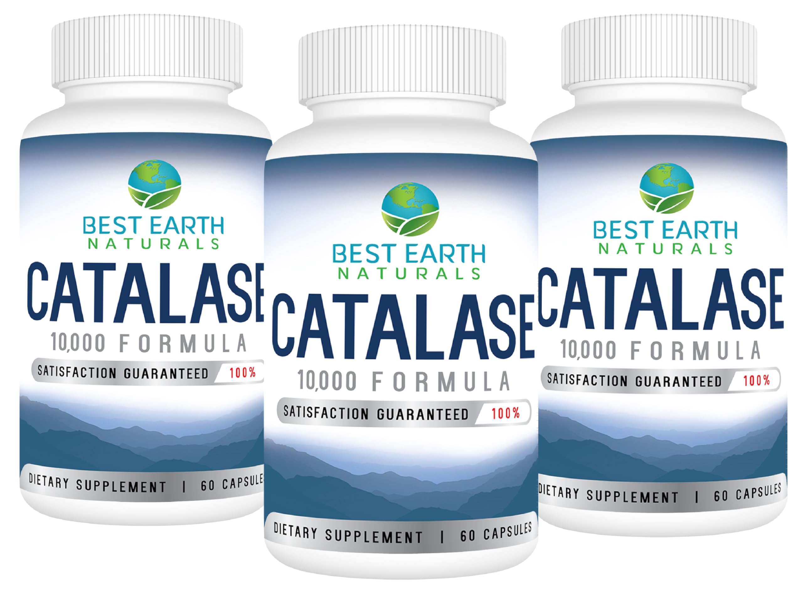 Best Earth Naturals Catalase 10,000 Hair Supplement – 3-Pack (90-Day Supply)