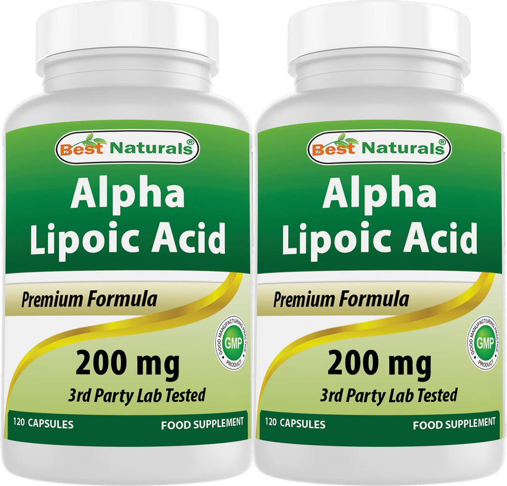 Best Naturals Alpha Lipoic Acid 200 mg – 120 Capsules (Pack of 2)