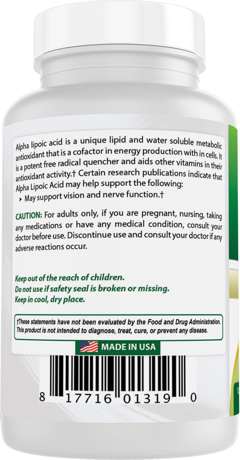Best Naturals Alpha Lipoic Acid 200 mg – 120 Capsules (Pack of 3)