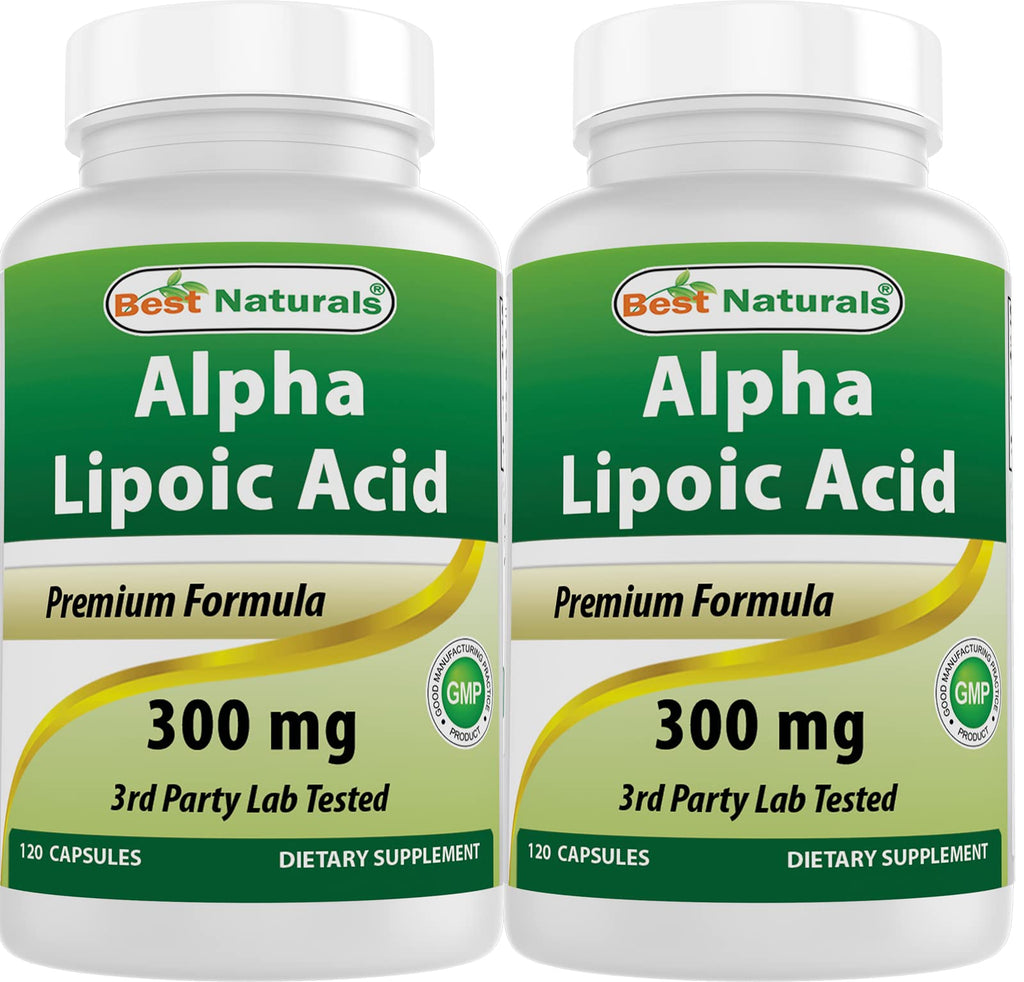 Best Naturals Alpha Lipoic Acid 300 mg – 120 Capsules (Pack of 2)