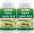 Best Naturals Alpha Lipoic Acid 300 mg – 120 Capsules (Pack of 2)