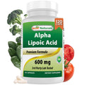 Best Naturals Alpha Lipoic Acid 600 mg | 120 Count - Powerful Antioxidant
