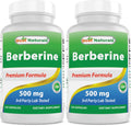 Best Naturals Berberine 500mg 120 Capsules – Immune, Cardiovascular & GI Support (Pack of 2)