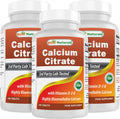Best Naturals Calcium Citrate with Vitamin D-3 – 240 Tablets (Pack of 3) | Non-GMO, Gluten-Free