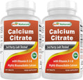 Best Naturals Calcium Citrate with Vitamin D-3 - 240 Tablets (Pack of 2)