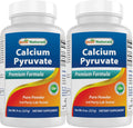 Best Naturals Calcium Pyruvate Powder 8 oz – Pack of 2 (Non-GMO, Gluten-Free)