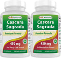 Best Naturals Cascara Sagrada 450 mg - 250 Capsules (Pack of 2) | Non-GMO & Gluten-Free