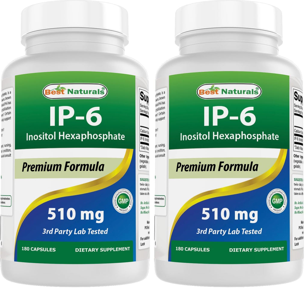 Best Naturals IP-6 510 mg 180 Capsules – Pack of 2