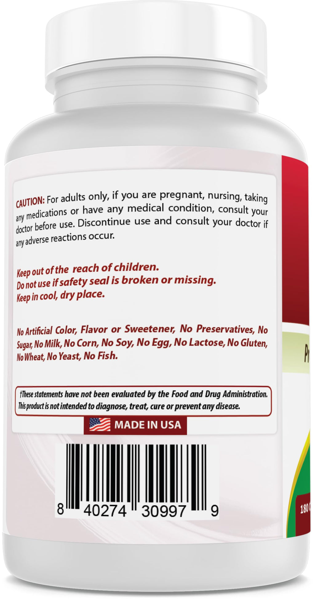 Best Naturals Lithium Orotate 5 mg 180 Capsules - Non GMO - Gluten Free