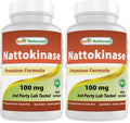 Best Naturals Nattokinase 2000 FU | 100 mg per Capsule, 90 Vegetarian Capsules (Pack of 2)