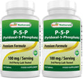 Best Naturals P5P Vitamin B6 100 mg – 120 Tablets (Pack of 2) – Active Pyridoxal 5-Phosphate