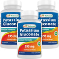 Best Naturals Potassium Gluconate 595 mg – 250 Tablets (Pack of 3) | Non-GMO & Gluten-Free