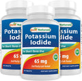Best Naturals Potassium Iodide 65 mg | 3 Bottles x 60 Tablets - Dietary Supplement