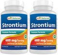 Best Naturals Strontium Bone Building Formula 680mg/Serving - 90 Capsules (Pack of 2)