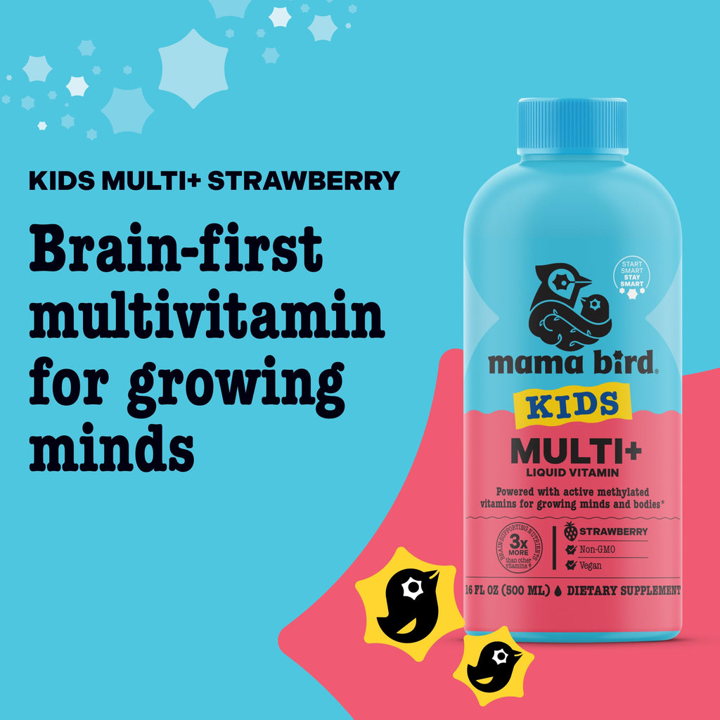 Best Nest Wellness Kids Liquid Multivitamin – Methylated Vitamins, Whole Food, Vegan, Strawberry 16oz